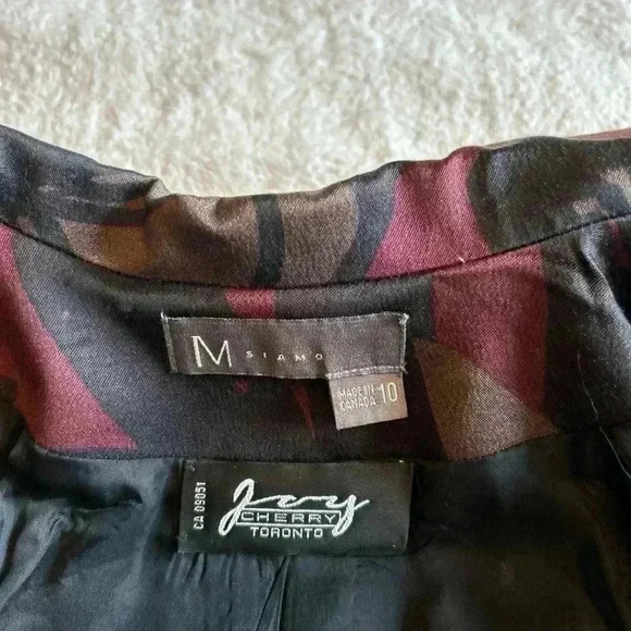 🏷️ SALE 🇨🇦 Joy Cherry Toronto M siamo  Fall Blazer Brown Mix - Picture 3 of 8